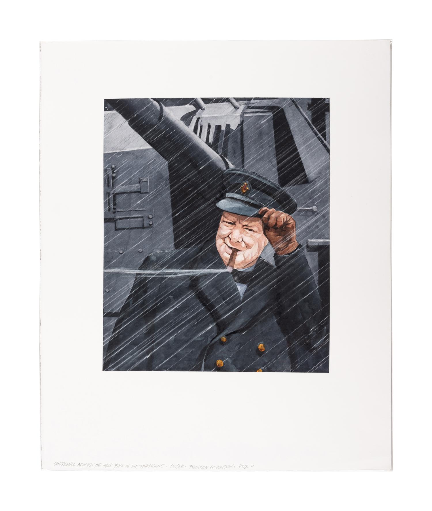 [MOSER, Barry, illustrator]. WOOD, Douglas. Franklin and Winston: A Christmas That Changed the World. Somerville, MA: Candlewick Press, 2011.