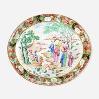 An Assembled Group of Chinese Export Famille Rose and Rose Mandarin Serving Pieces various dates, 19th/20th century