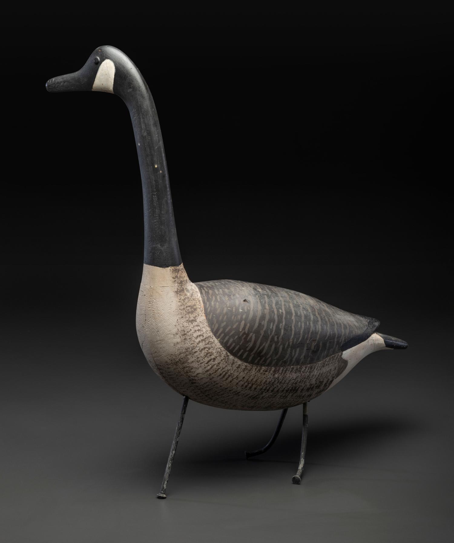 A Carved and Painted Wood Canadian Goose Decoy