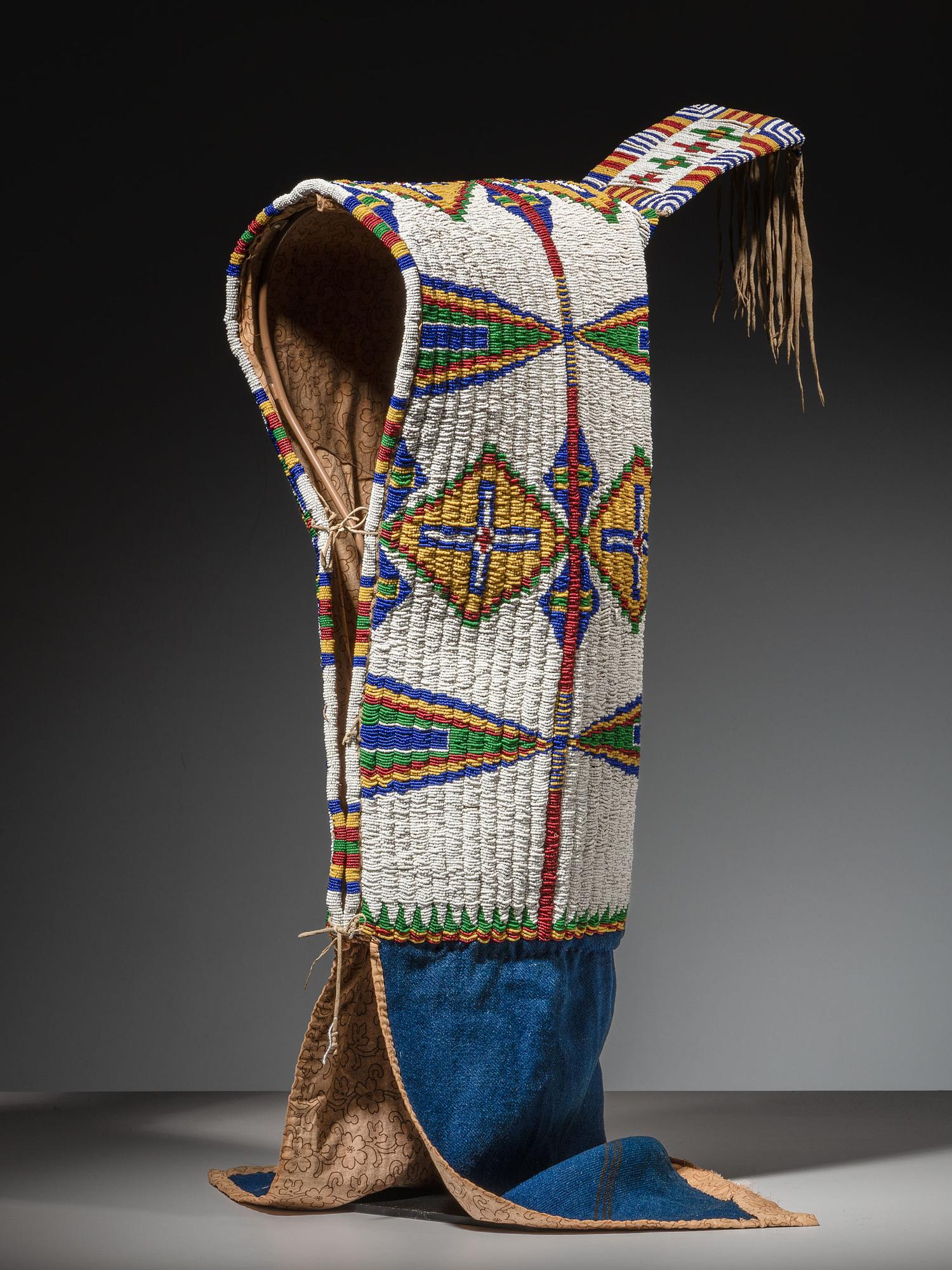 Sioux Beaded Hide Cradle