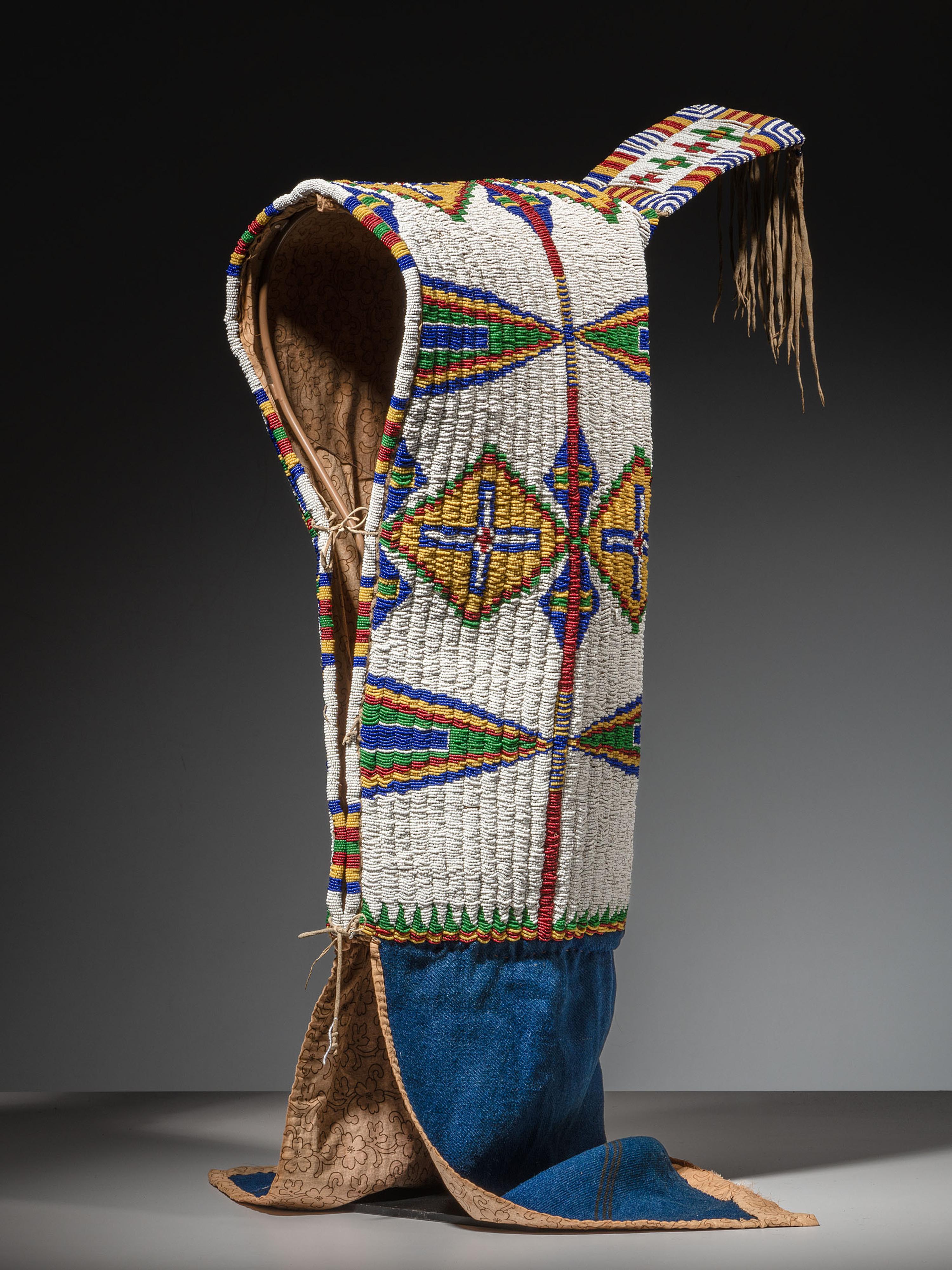 Sioux Beaded Hide Cradle