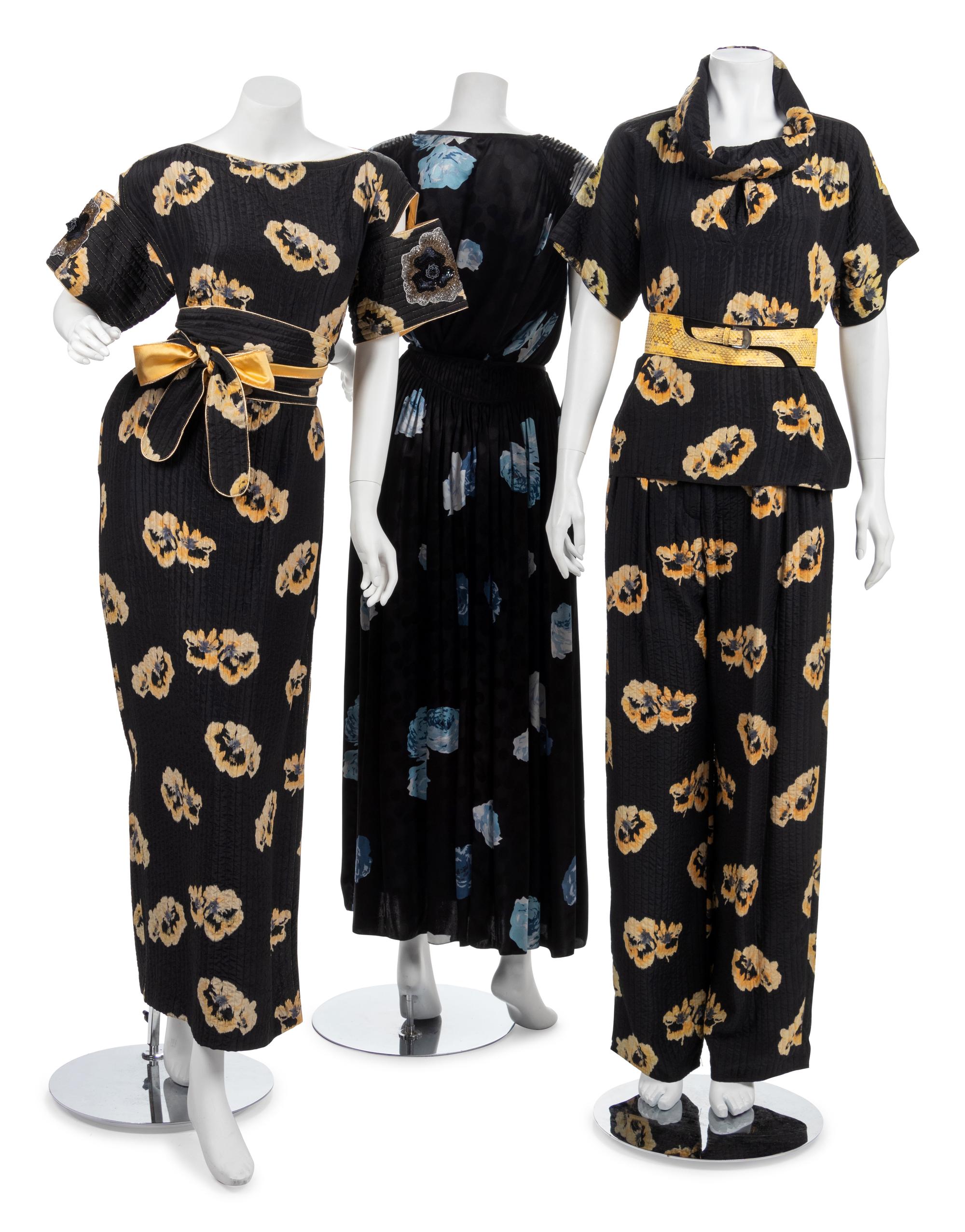 Three Geoffrey Beene Ensembles, 1980s