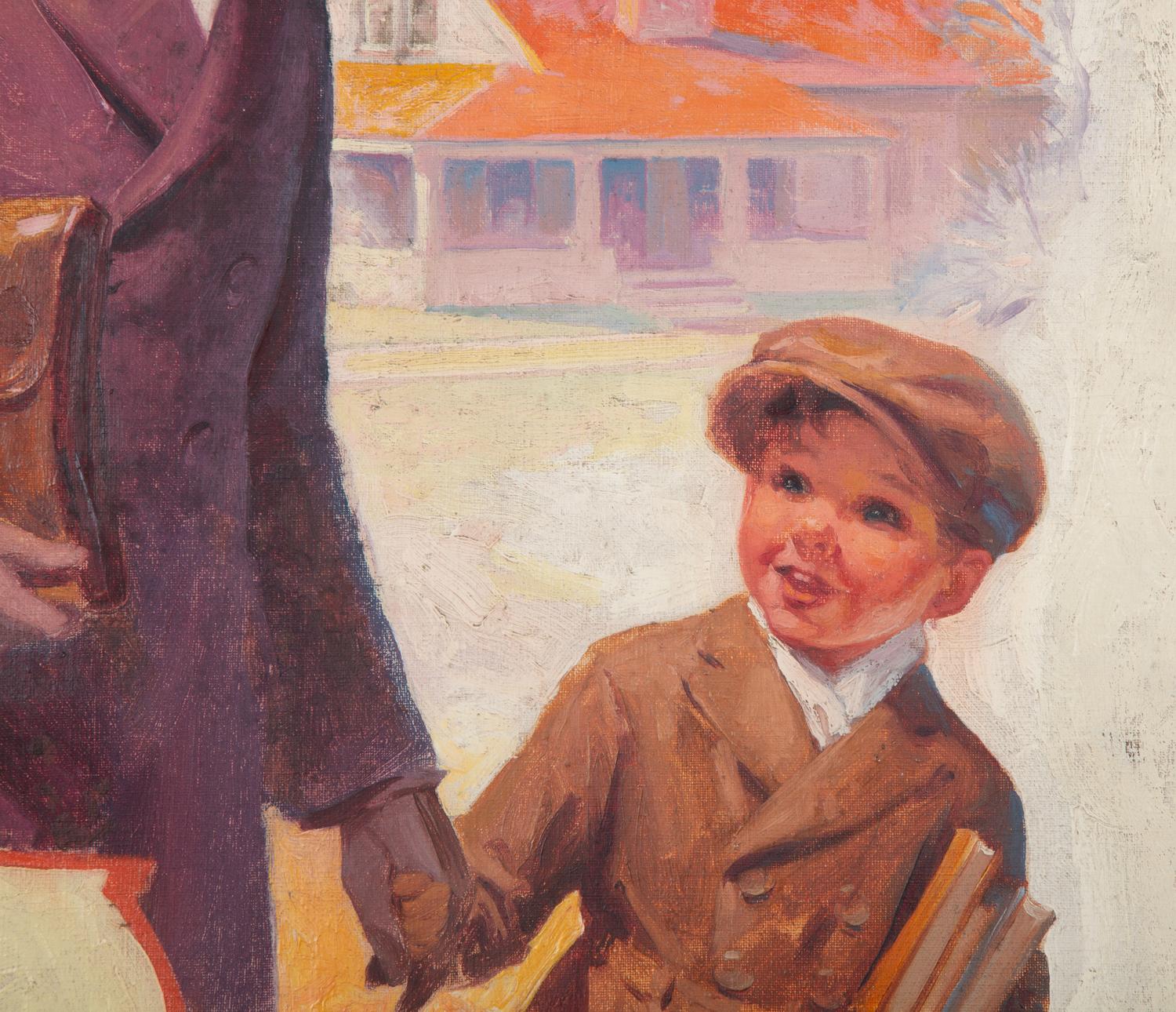 Walking to School with Dad
