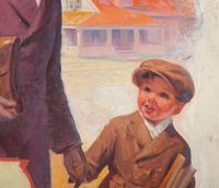 Walking to School with Dad
