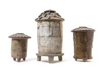 Three Pottery Granaries — HAN DYNASTY