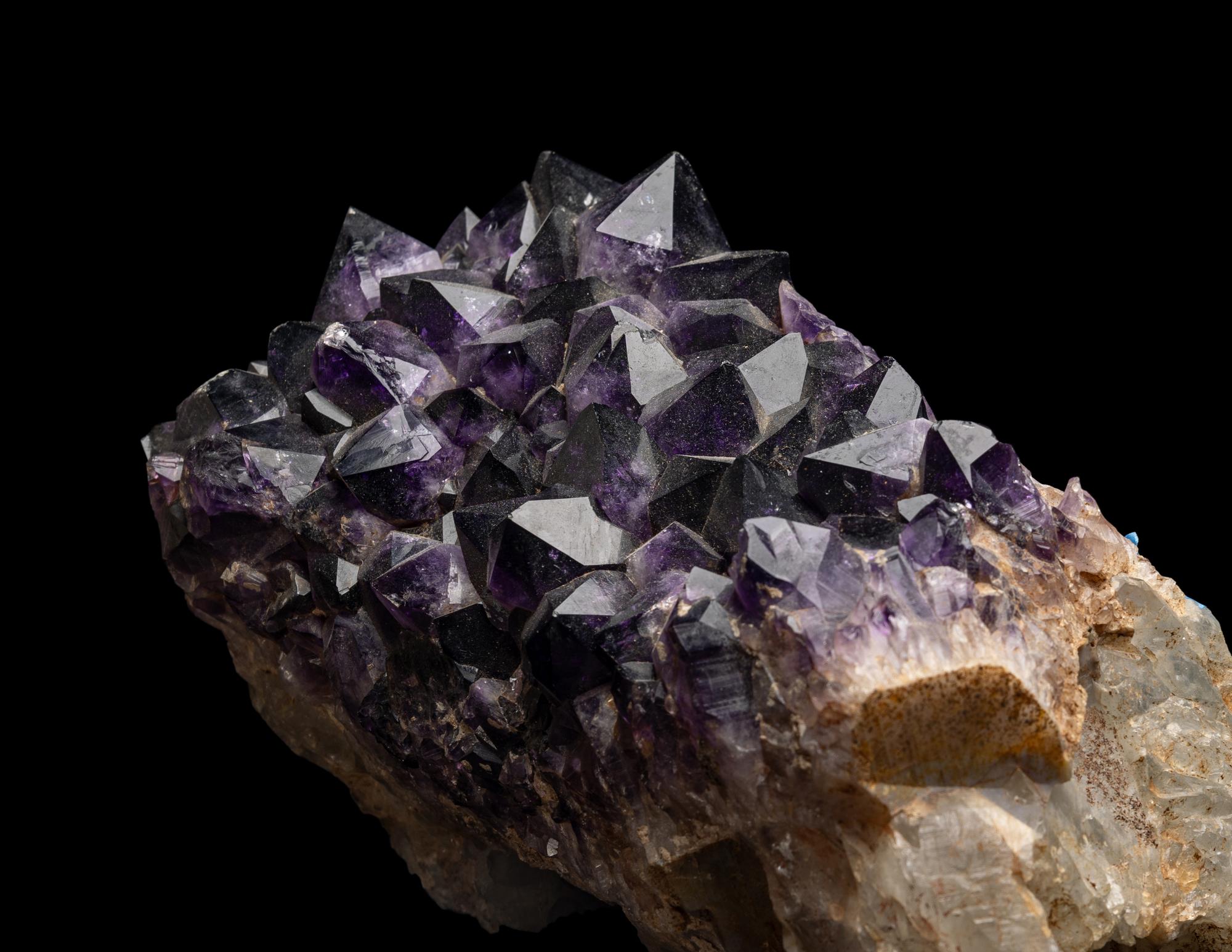 A Group of Four Large Quartz and Amethyst Specimens