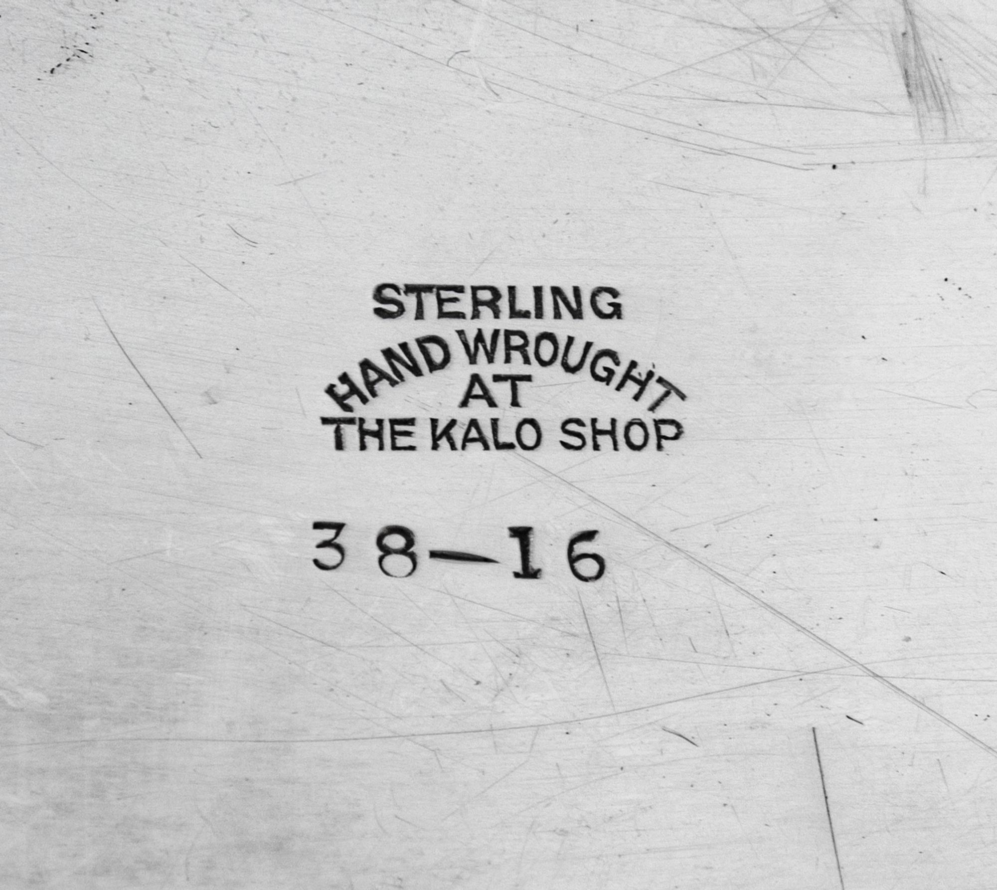 An American Arts & Crafts Silver Tray , The Kalo Shop, Chicago, First Quarter 20th Century , of lobed oval form.