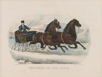[WINTER SCENES] -- CURRIER and IVES, publishers Winter Pastime, 1855. (G.7281) -- Winter Morning in the Country, 1873. (G.7280) -- Trotters on the Snow, n.d. (G.6648)