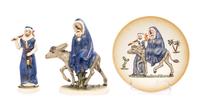 Three Goebel Articles Diameter of plate 7 1/2 inches.