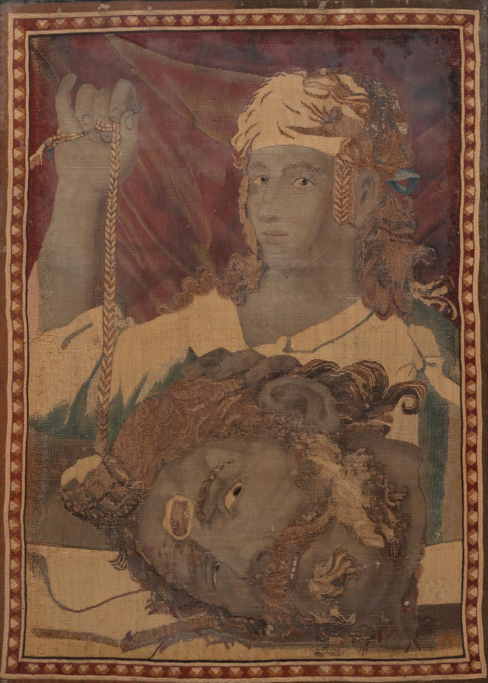A Continental Wool Tapestry Panel