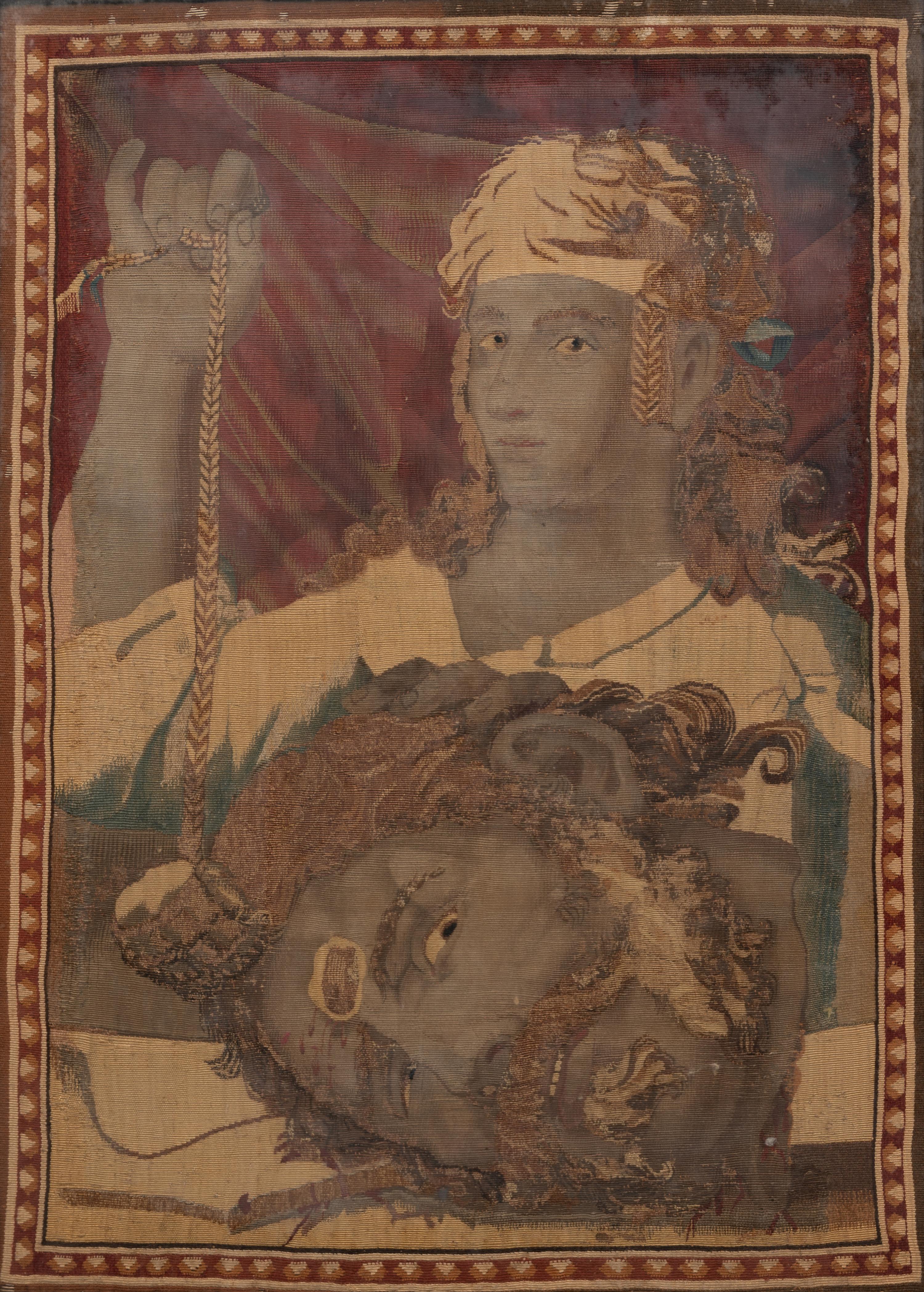 A Continental Wool Tapestry Panel