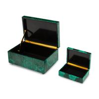 Two Italian Malachite Boxes
