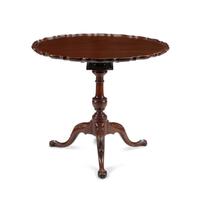 A George III Style Mahogany Tilt-Top Tripod Table