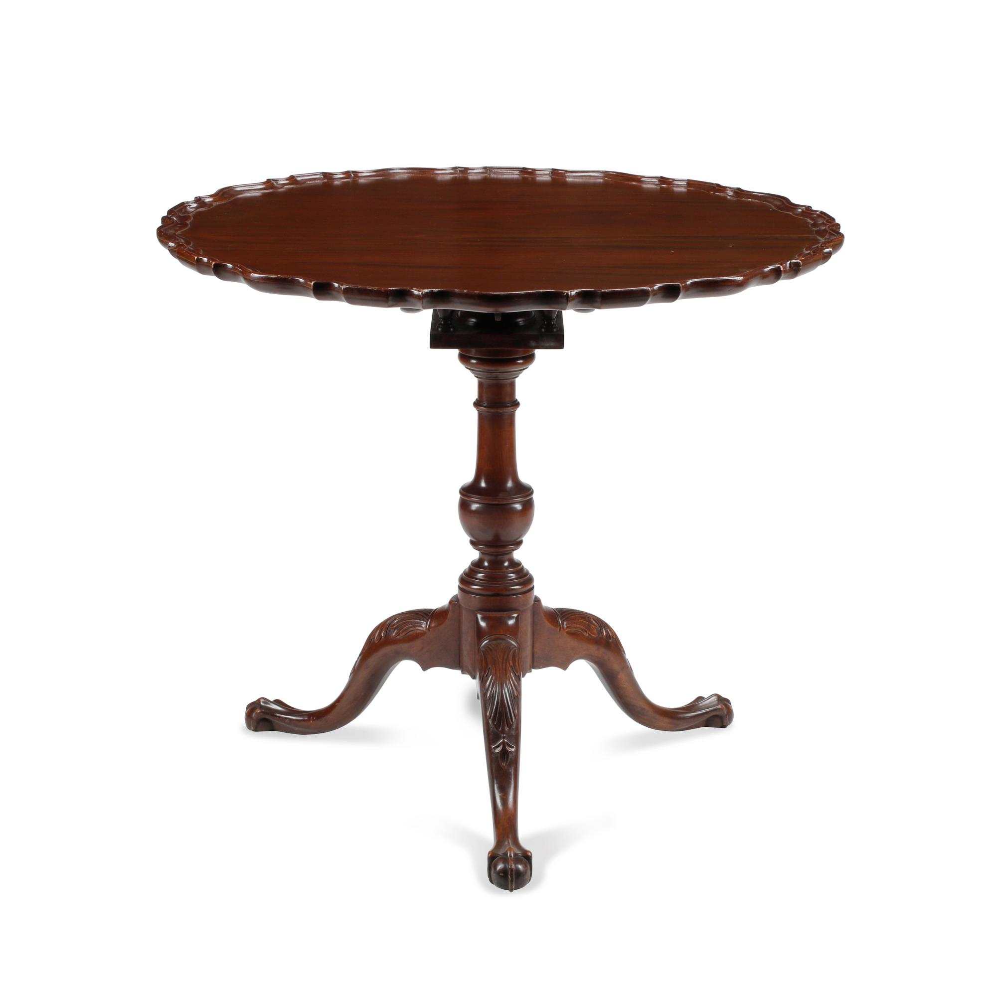 A George III Style Mahogany Tilt-Top Tripod Table