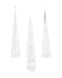 A Group of Three Baccarat Glass Obelisks — 20TH CENTURY