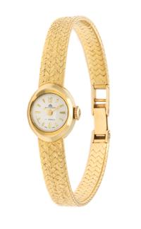 An 18 Karat Yellow Gold Wristwatch, Bucherer, 21.00 dwts.