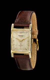A 14 Karat Yellow Gold Ref. 7851 Wristwatch, Longines,