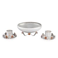 A Mexican Silver Table Garniture