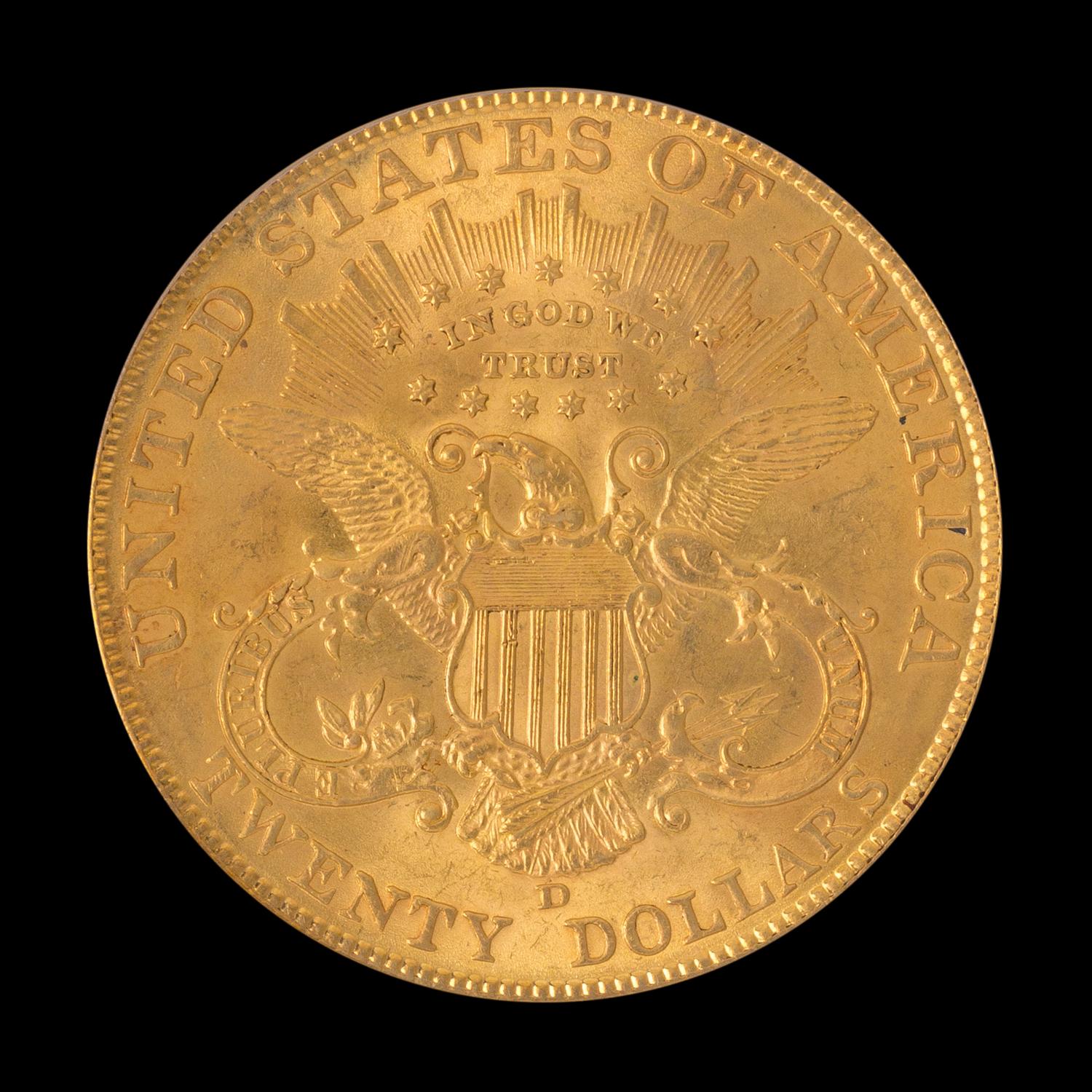 A United States 1906-D Liberty Head $20 Gold Coin