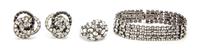 A Kenneth Jay Lane Rhinestone Demi Parure,