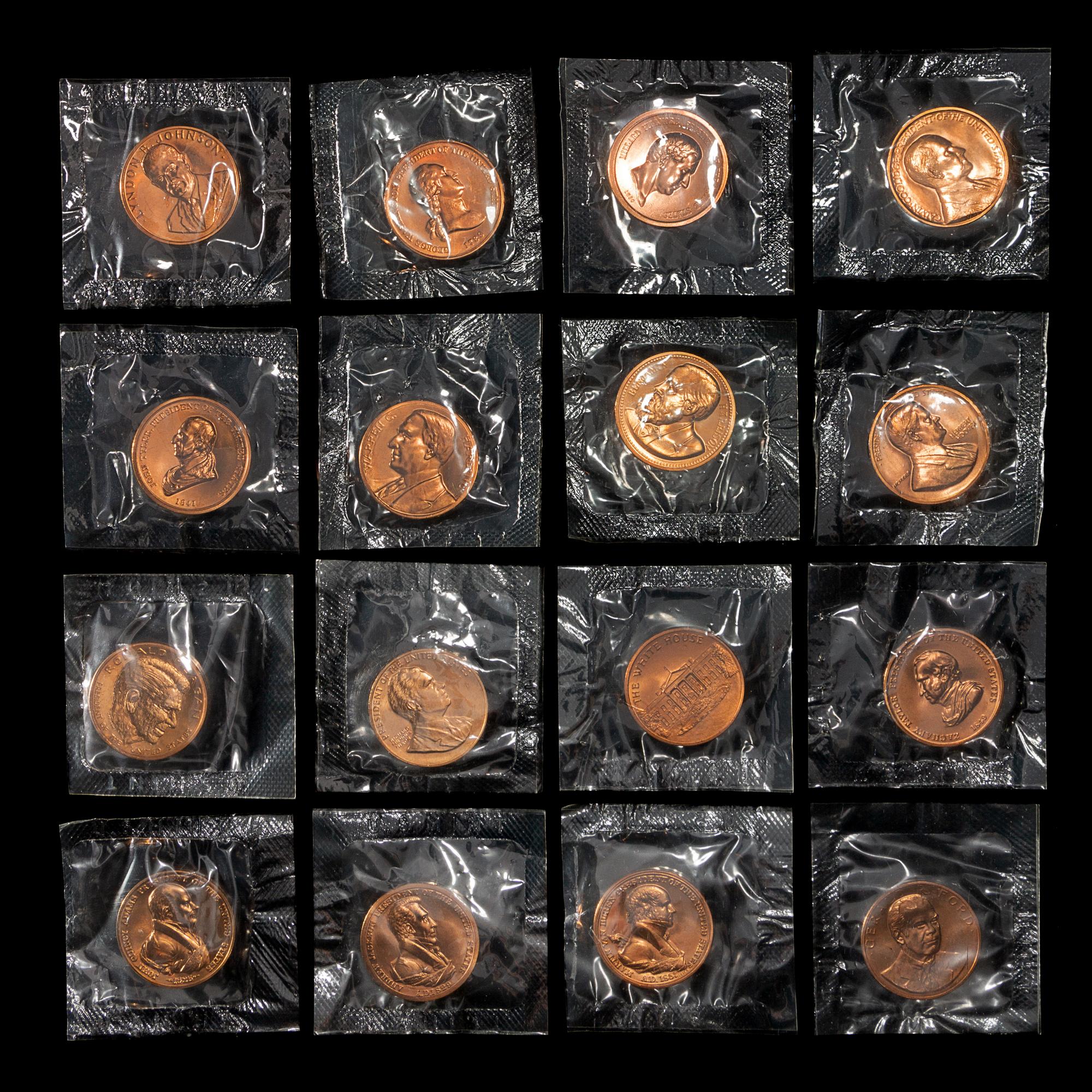 *A Collection of Thirty-Nine US Mint Issued Presidential Commemorative Bronze Medals