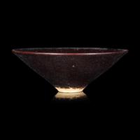 A Chinese Jizhou 'Leaf' Bowl, Possibly Southern Song Dynasty — 或爲南宋 吉州窯木葉盞