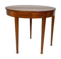 A George III Style Mahogany Demi-lune Flip-Top Game Table — 20TH CENTURY