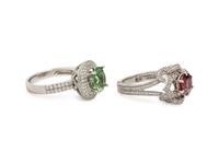 COLLECTION OF GEMSTONE AND DIAMOND RING