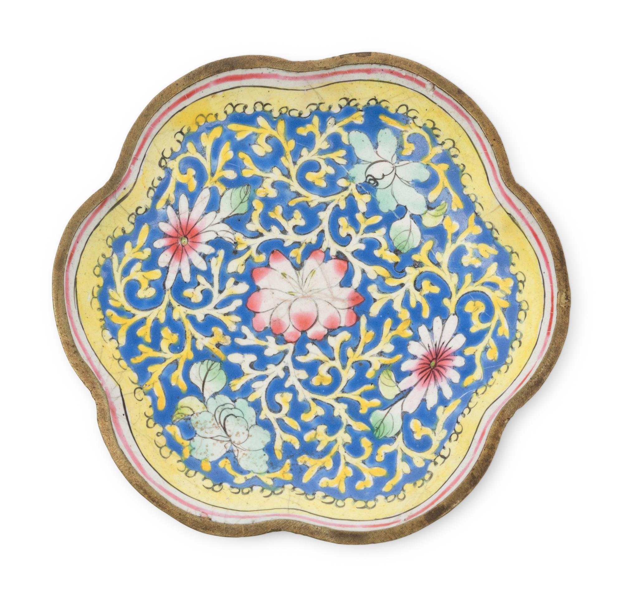 13 Chinese Enamel on Metal and Porcelain Boxes