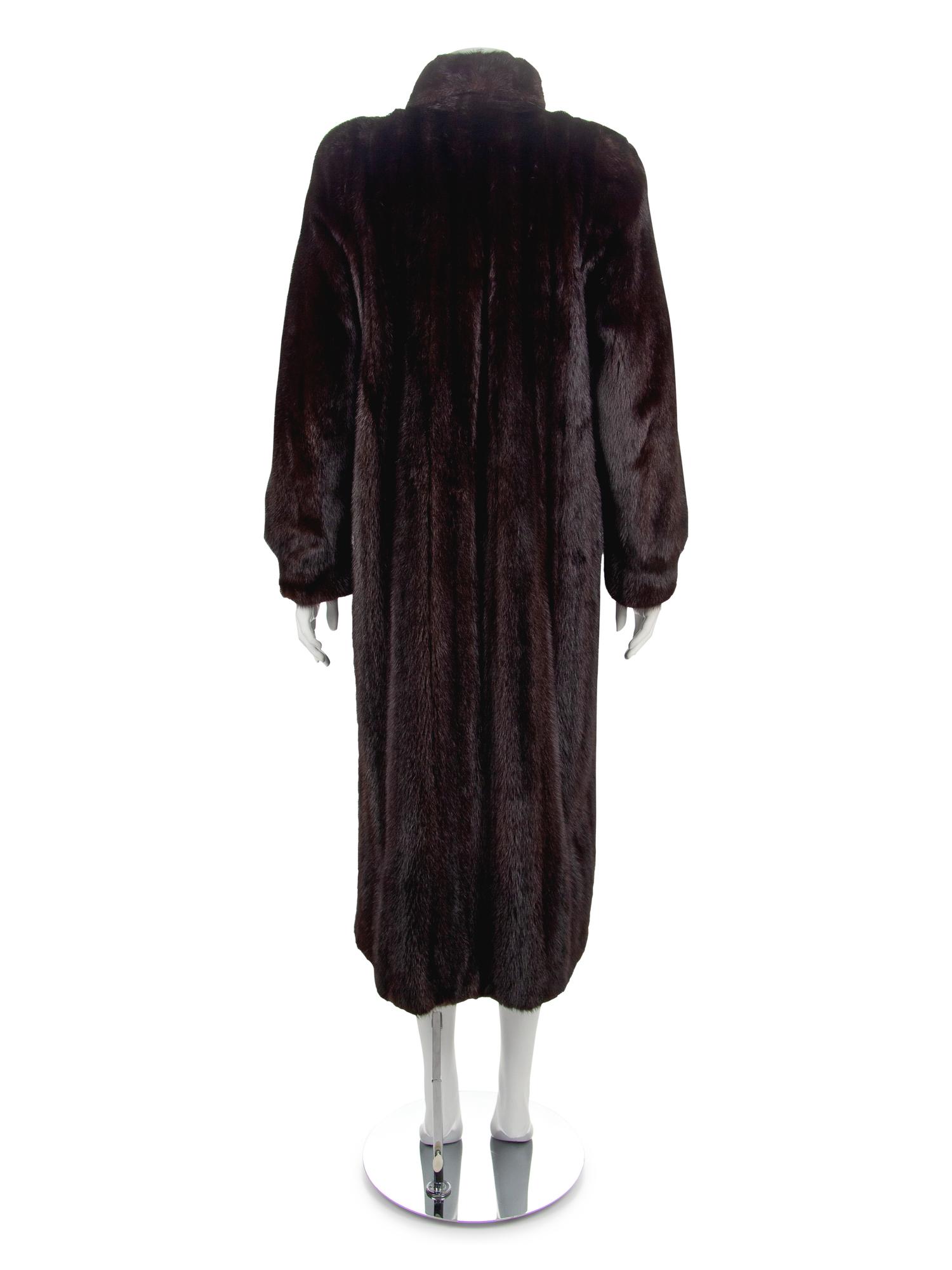 Marshall Fields Long Mink Coat, 1980-90s