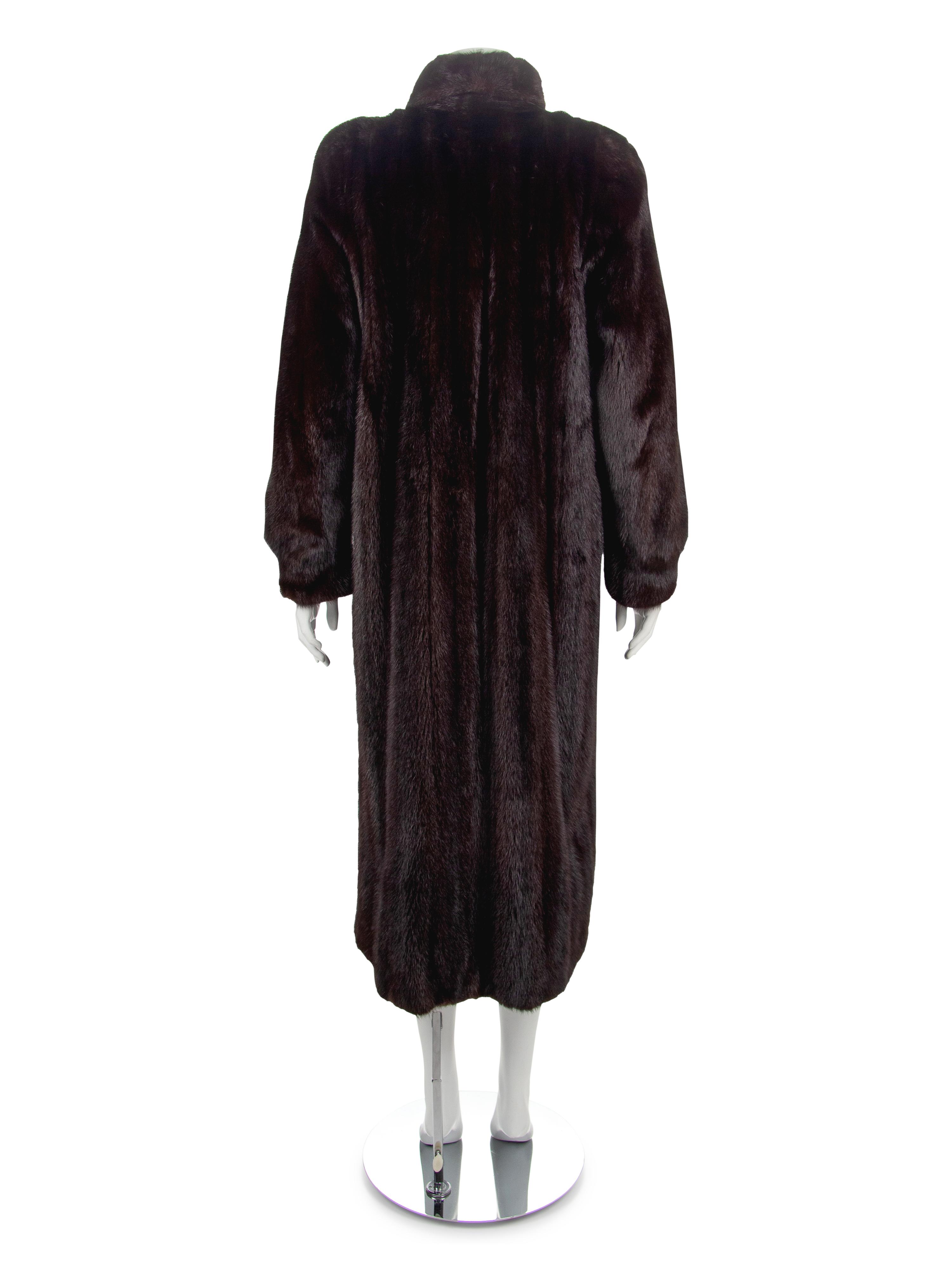 Marshall Fields Long Mink Coat, 1980-90s