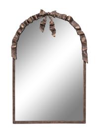 A Deco Style Wrought-Iron Arched Rectangular Mirror — 20TH CENTURY