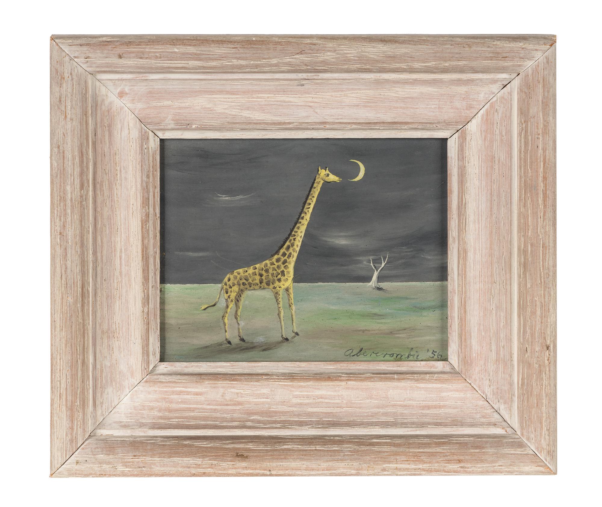 Giraffe and Moon