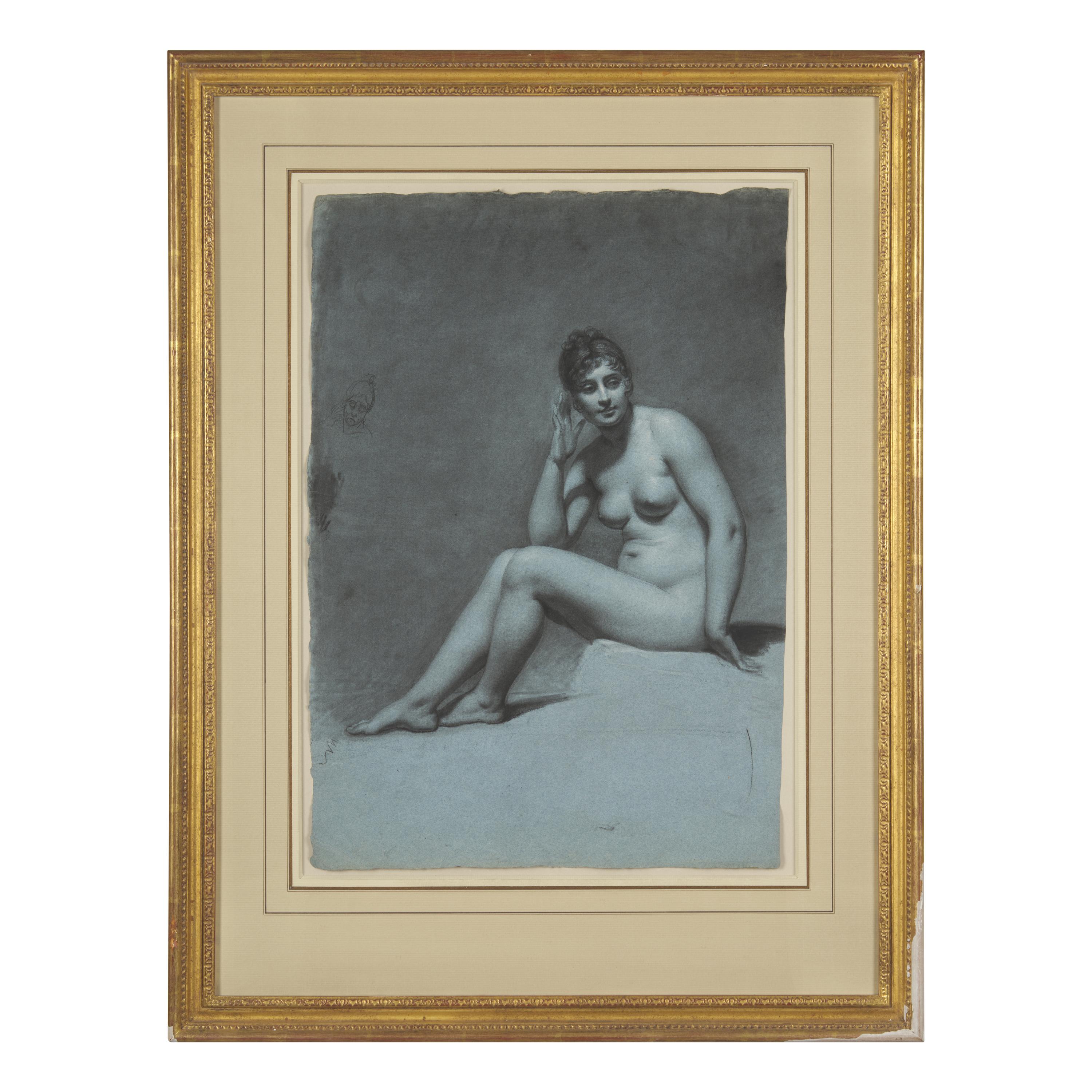 Pauline Auzou (French, 1775-1835) — A Seated Female Nude