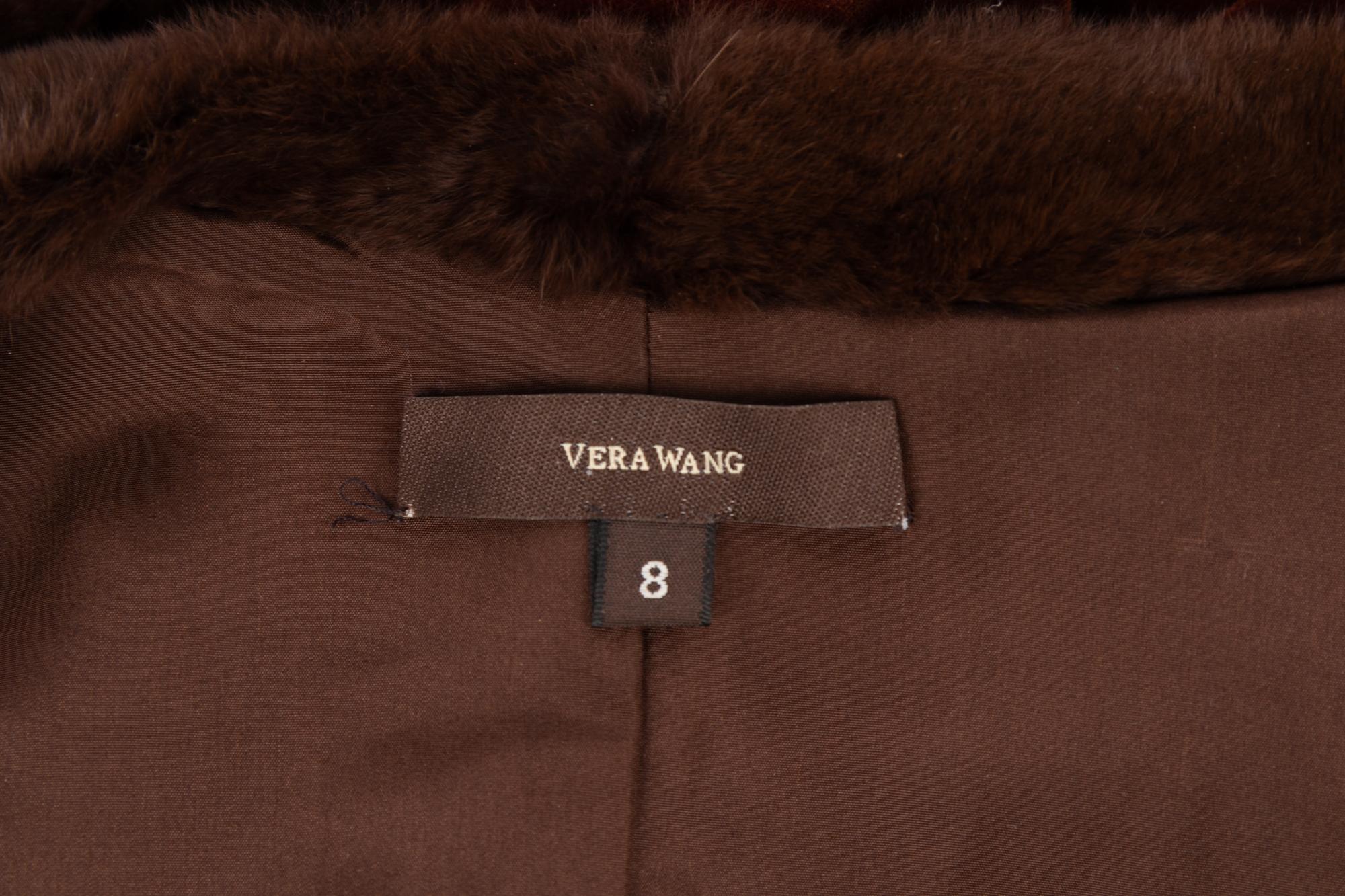 Vera Wang Brown Weasel Jacket, 2000s