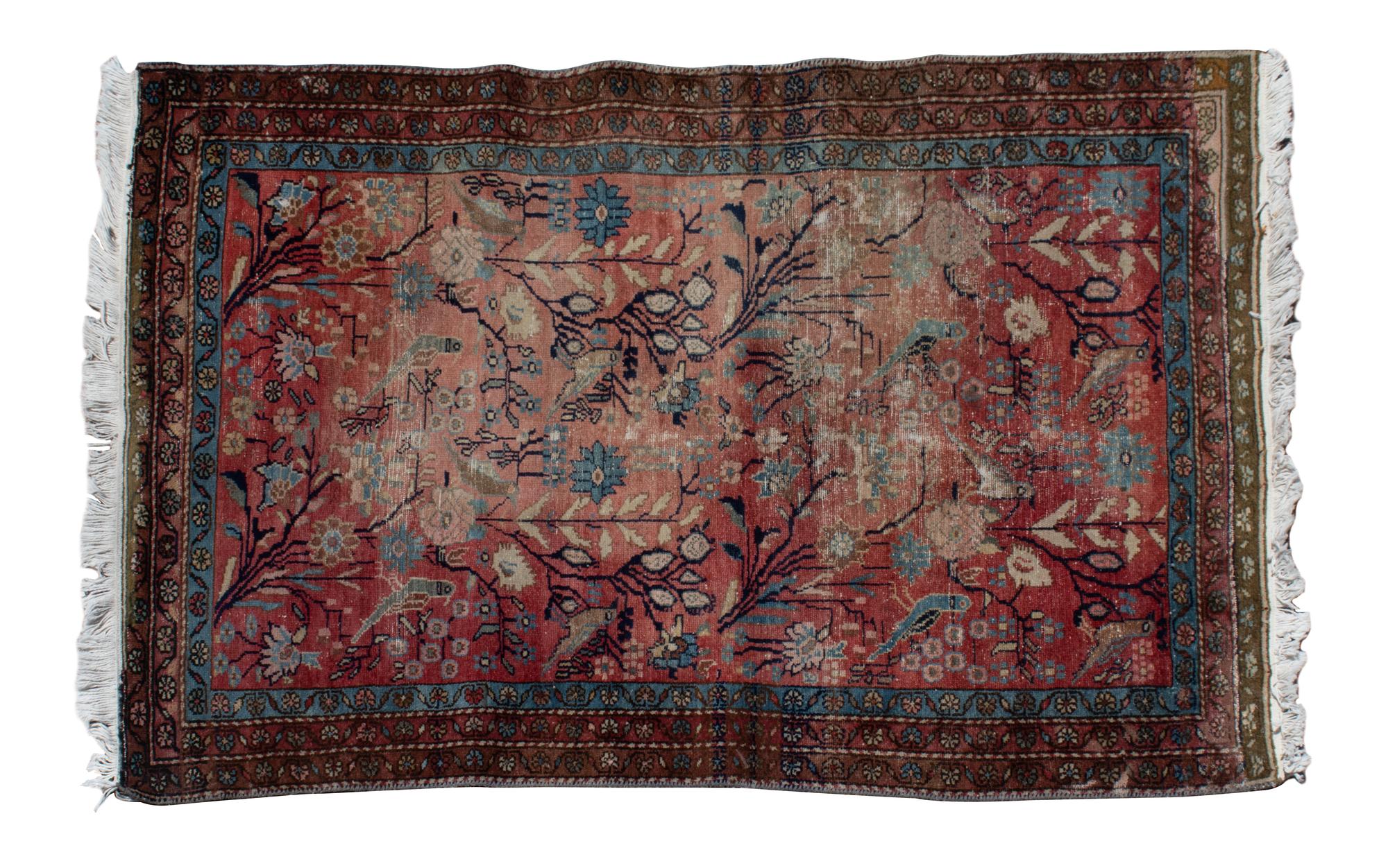 A Heriz Wool Rug 3 feet 5 inches x 5 feet 1 inch. — 20TH CENTURY