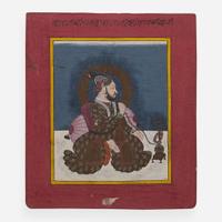 An Indian portrait of Jagat Singh II; and Nata Ragini from a dispersed ragamala 印度人物画两幅 18th century ????