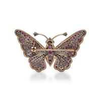 RUBY AND DIAMOND BUTTERFLY BROOCH