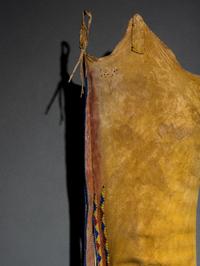 Kiowa Beaded Hide Leggings, with Dragonflies