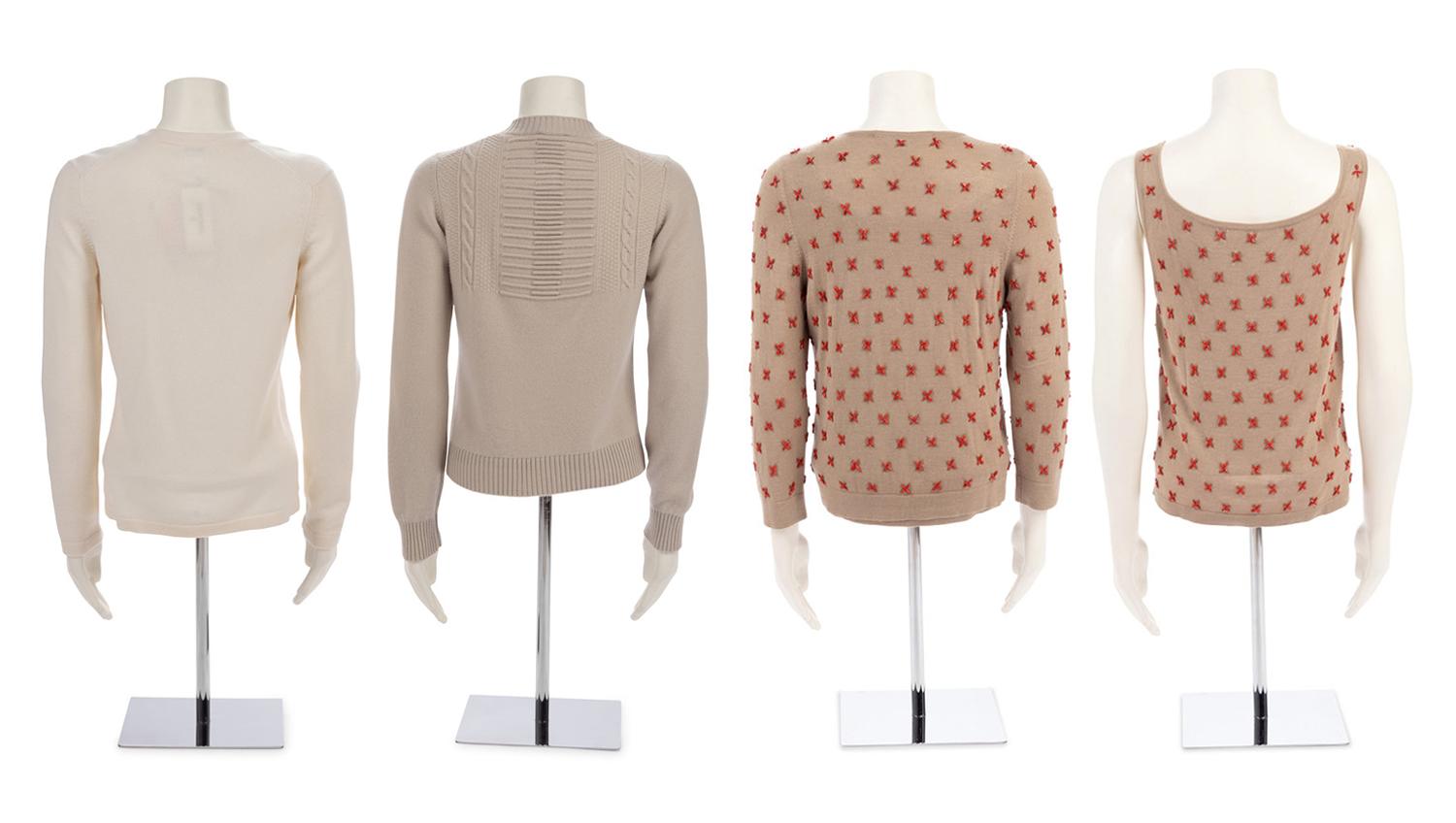 Four Knit Items: Two Chanel, Two Oscar de la Renta