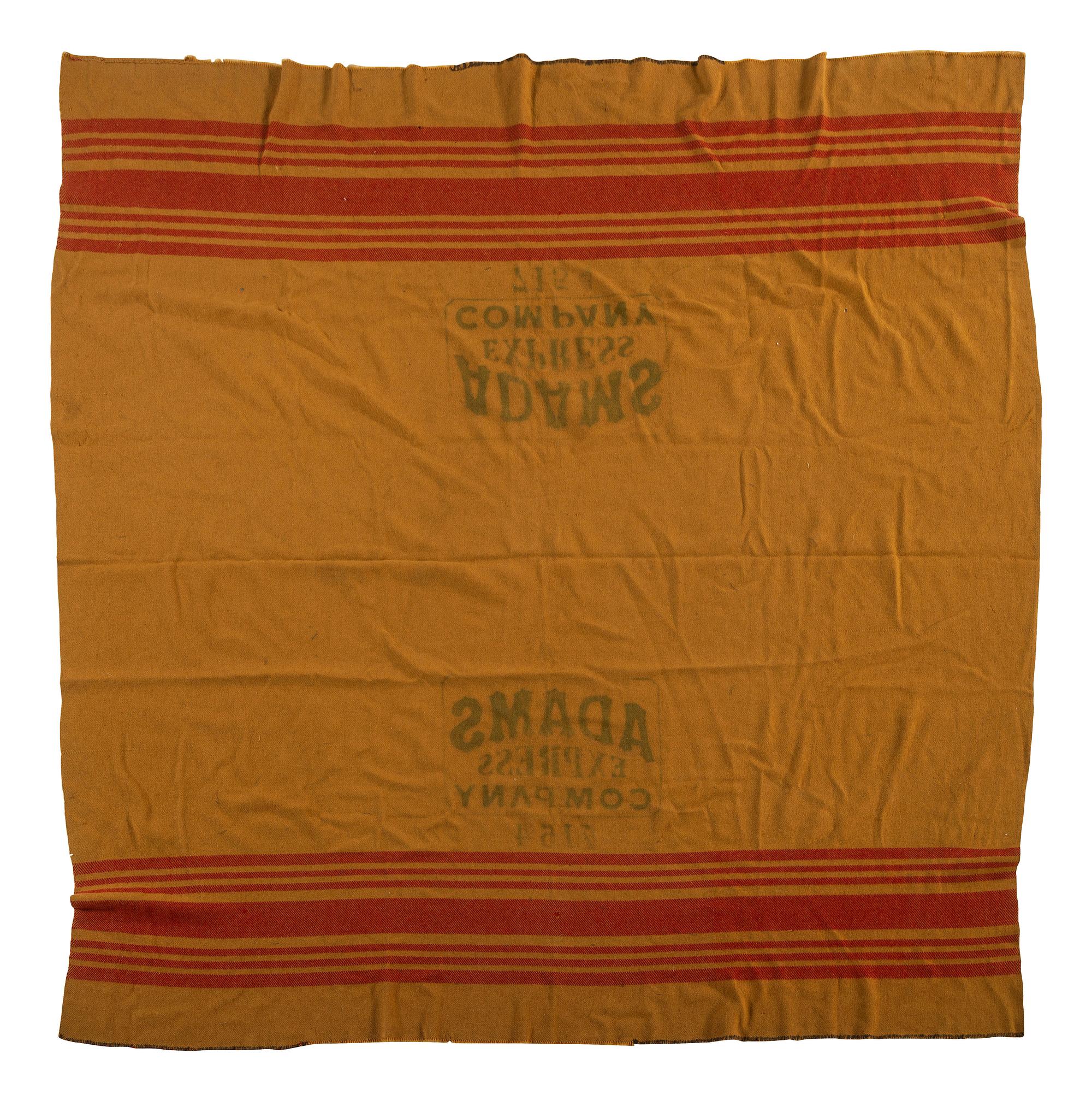 [WESTERN AMERICANA]. Adams Express Company blanket.