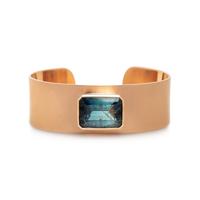 IRENE NEUWIRTH, ROSE GOLD AND TOURMALINE CUFF BRACELET
