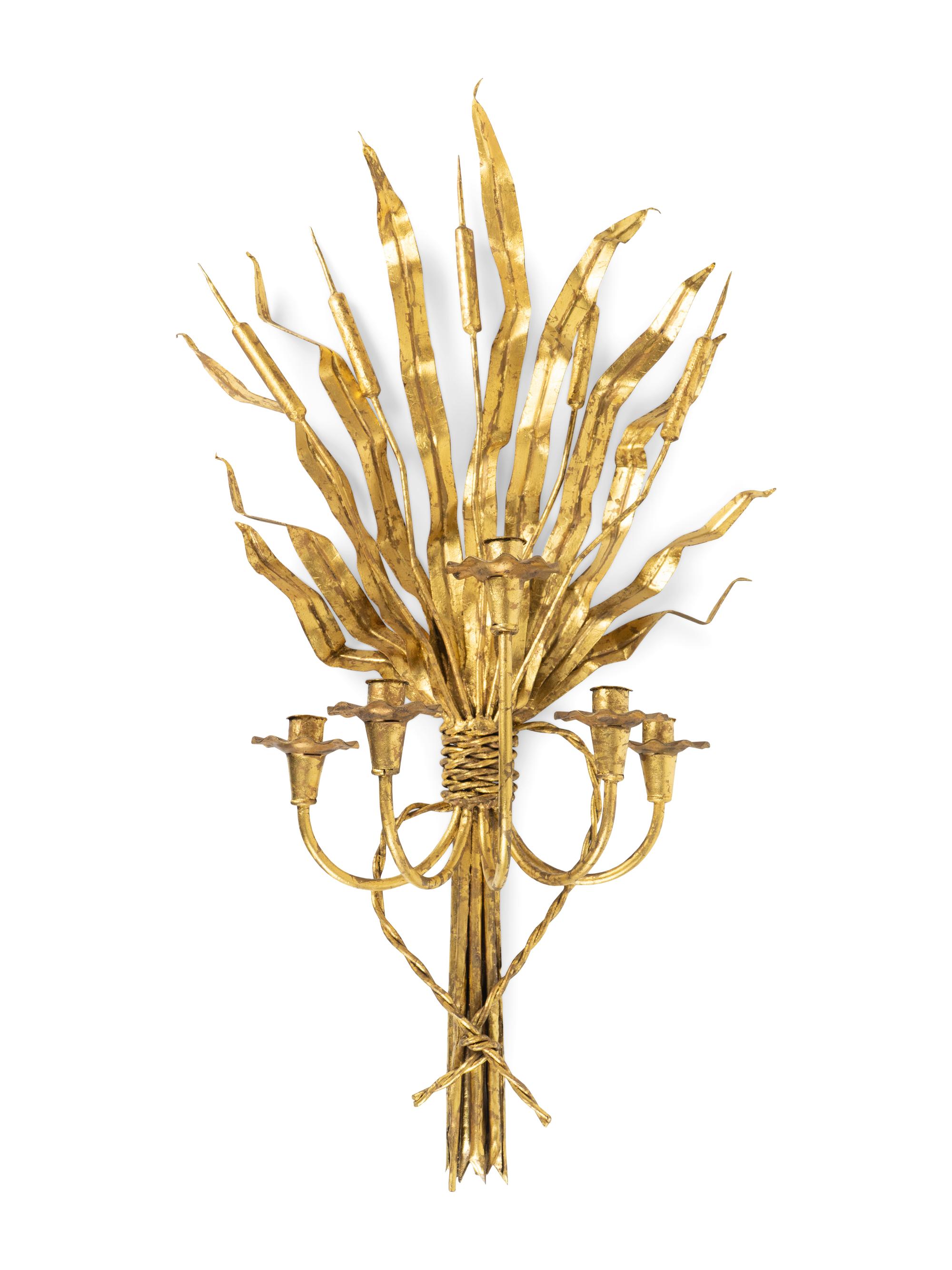 A Louis XVI Style Gilt-Metal Five-Light Sconce — MID-20TH CENTURY