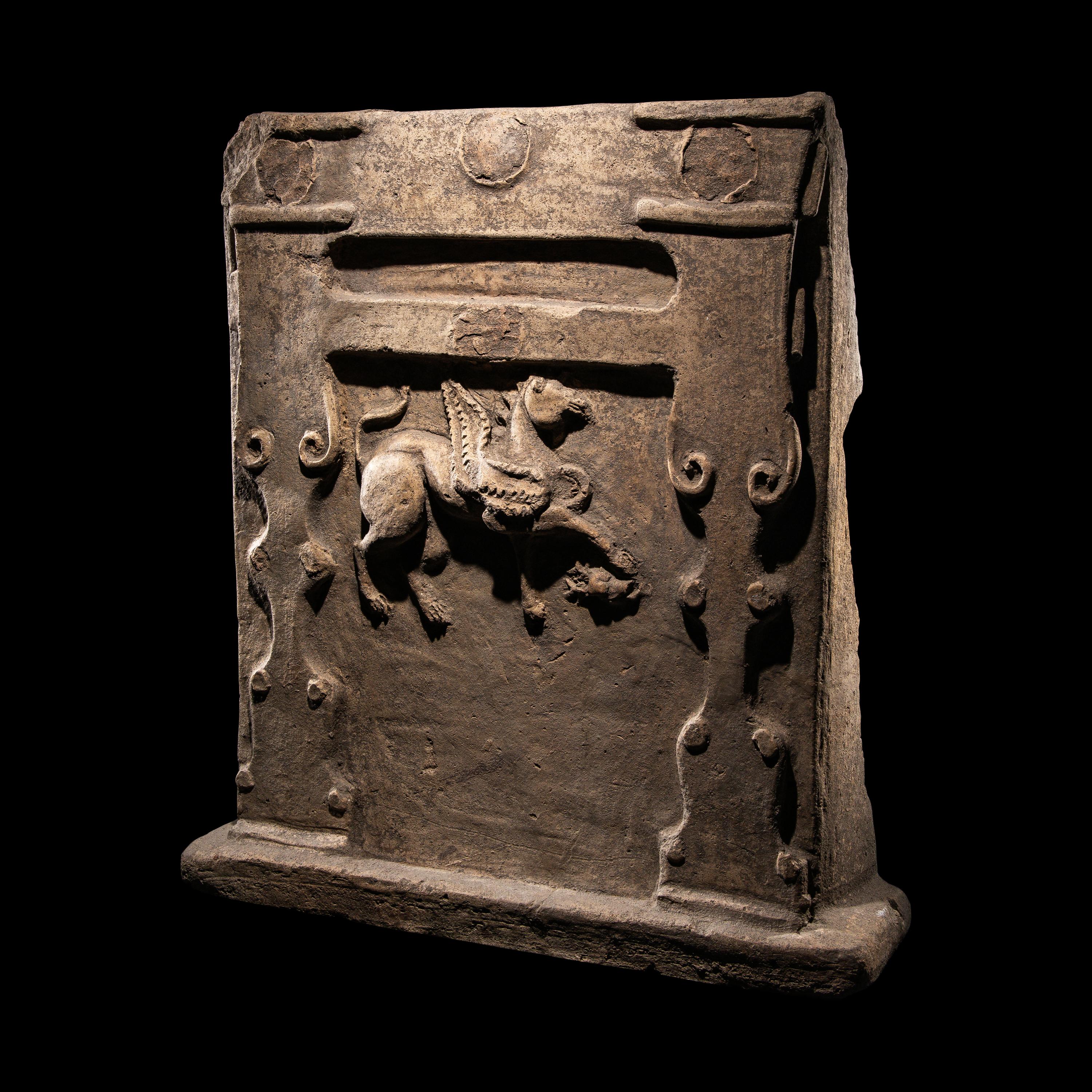A Tarentine Terracotta Relief with a Griffin