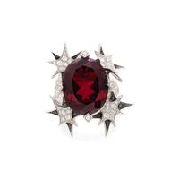 STEPHEN WEBSTER, GARNET, DIAMOND, AND BLACK DIAMOND 'PISTOL' RING