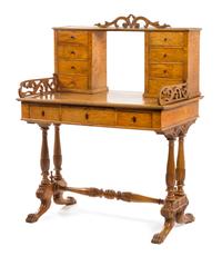 An Austrian Empire Birch Lady's Writing Table Height 49 1/2 x width 37 1/4 x depth 24 3/8 inches. — VIENNA, EARLY 19TH CENTURY