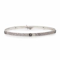 Coomi, White Gold Demi Parure and Sterling Silver Bangle Bracelet
