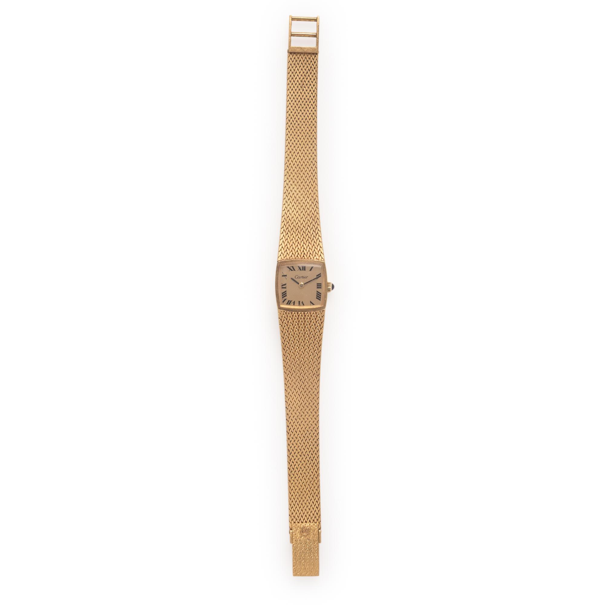 Cartier, 18K Yellow Gold Watch with Universal Geneve Movement