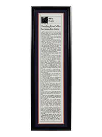 A Group of Six Newspaper and Magazine Clippings Formerly Displayed at Mike Ditka’s Restaurant