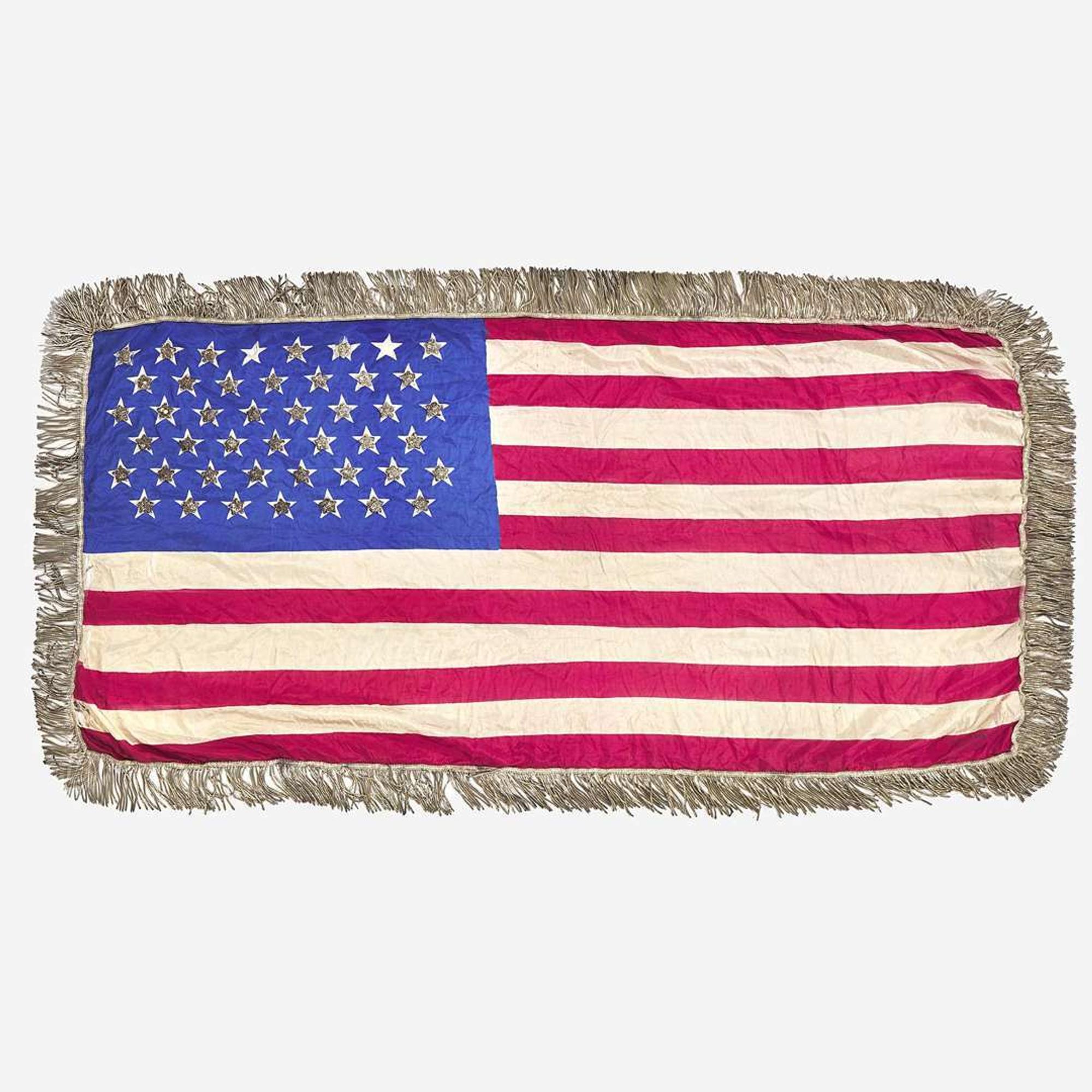 A 45-Star Buffalo Bill Wild West Barnum & Bailey Ltd. American Flag 1898 to approximately 1906